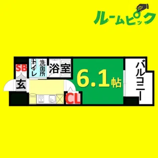 Live Casa堀田【208号室】の間取り