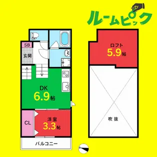 FAMILY STAGE道徳Ⅲ【1階】の間取り