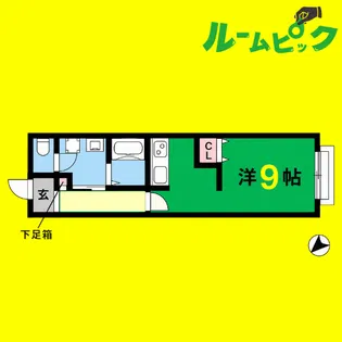 アリエッタ伝馬【2階】の間取り