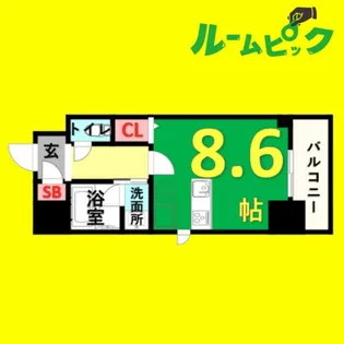 第2金山フクマルビル【9階】の間取り