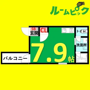 プリシェール杉栄【2階】の間取り