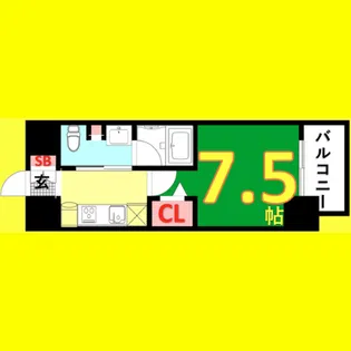パークアクシス名古屋山王橋【2階】の間取り