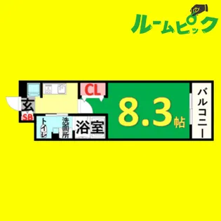 パークアクシス名古屋山王【10階】の間取り
