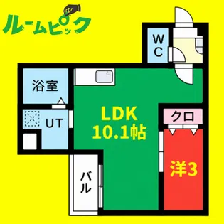 Jack dotokukitaⅡ【102号室】の間取り
