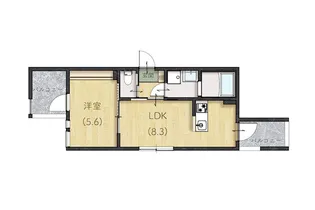 サルース【3階】の間取り