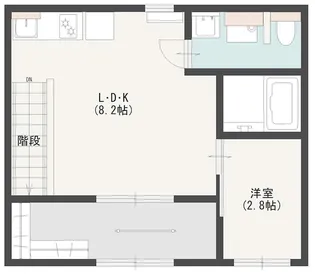 Prive上安【205号室】の間取り