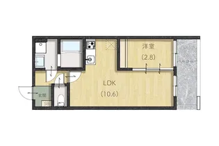 マルベリーフィールド庄原【2階】の間取り