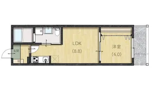 Lien下迫【204号室】の間取り