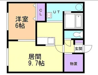 Champ de fleure【202号室】の間取り