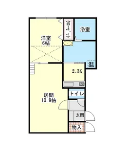 キャンディA【202号室】の間取り