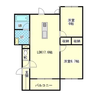 ネージュ・レジェール【3階】の間取り