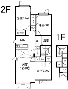 ニューエスパニア9【2階】の間取り