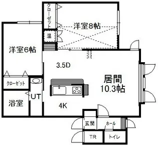 ポイント【203号室】の間取り