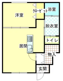 IL SOLE BIEI HANAZONO【202号室】の間取り