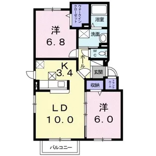 ラフィナートⅡ【4階】の間取り