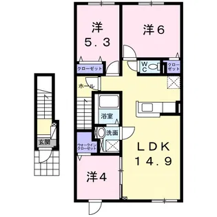 セプテットⅦ【2階】の間取り