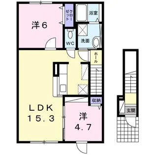 レガーレⅡ【2階】の間取り