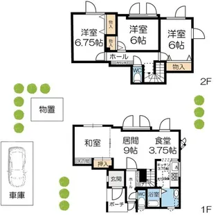 北海道札幌市手稲区星置一条1丁目【一戸建】の間取り