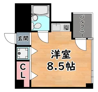 1Rの間取り画像