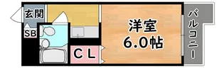 シンプルライフ王子【3階】の間取り