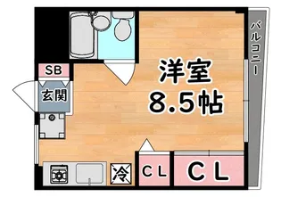 ハイツオークラしのはら【2階】の間取り