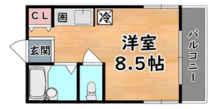 1Rの間取り画像