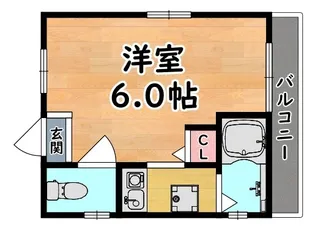 カサブランカ弓ノ木【3階】の間取り