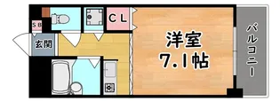 西灘駅前ハイツ【5階】の間取り