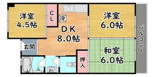 不二ビル【6階】の間取り