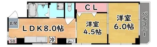 ヒエダハイム【2階】の間取り