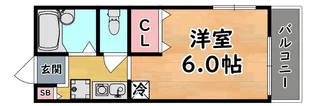 レオパレス天城【1階】の間取り
