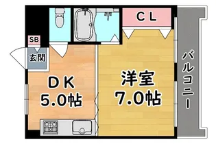 甲南六甲ハイム【3階】の間取り