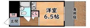 サニーヒル六甲【1階】の間取り