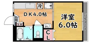 シャルマン六甲【2階】の間取り