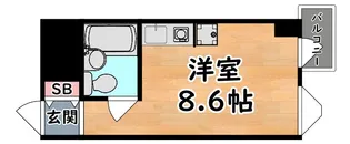 サンヴィラ六甲道パートII【3階】の間取り