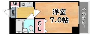 シャルムメゾン六甲道【3階】の間取り