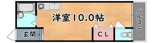 ハイツ篠原【1階】の間取り