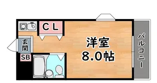ルーブル西灘【3階】の間取り