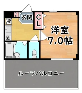 グレースハイツ六甲【4階】の間取り