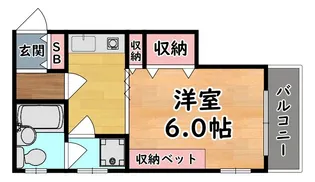 ライオンズマンション王子公園第5【2階】の間取り