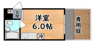 甲南六甲ハイム【1階】の間取り