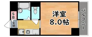 ハイエスト六甲【4階】の間取り