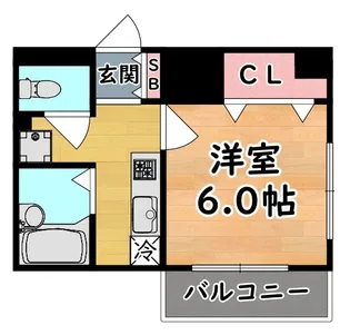 ブロスコート六甲II【8階】の間取り