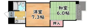 サンロイヤル王子【4階】の間取り