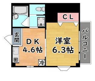 ドミール王子【2階】の間取り