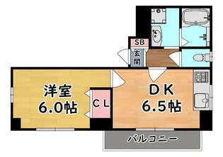 ヒルコート高羽【2階】の間取り