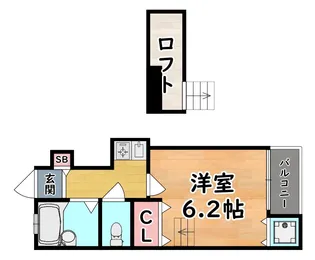 ハイム将軍通【2階】の間取り