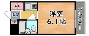 1Kの間取り画像