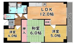 ウェルシー岡本【3階】の間取り