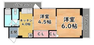 グレースシャトー【2階】の間取り